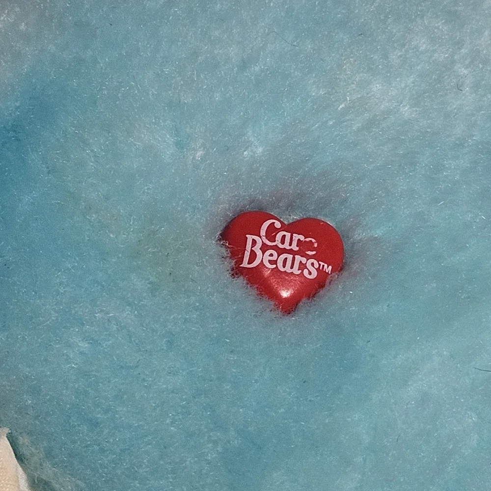 Care Bears - Vintage Aqua Blue Wish Bear Plush - 1983 - Picture 8 of 10